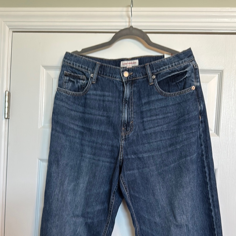 Lucky Brand High Rise Wide Leg Jeans - Indigo